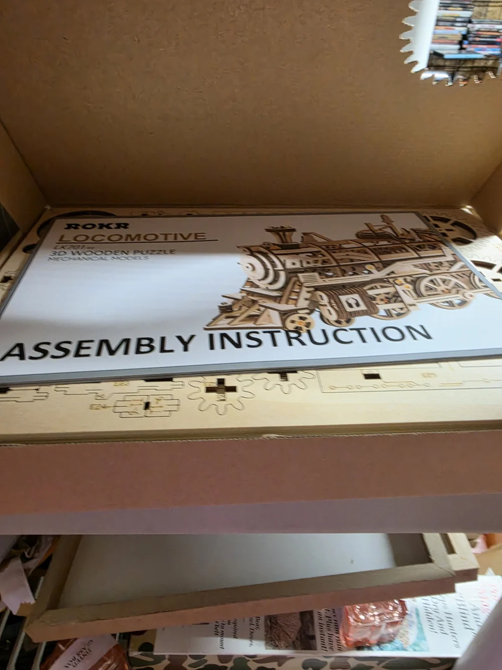 3D wood puzzle mechanical gears